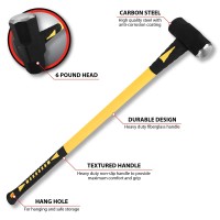 Performance Tool M7102 6-Pound Sledge Hammer With Fiberglass Handle