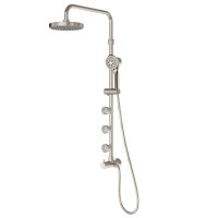 Pulse Showerspas Lanikai Showerspa Brushed-Nickel Shower System