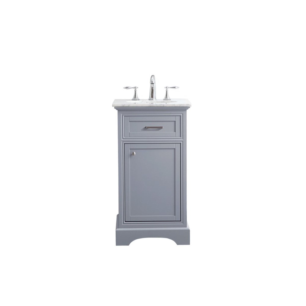 19 In. Single Bathroom Vanity Set In Light Grey