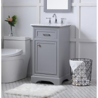 19 In. Single Bathroom Vanity Set In Light Grey