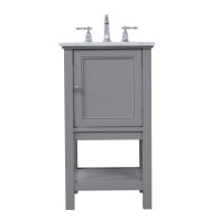 19 In. Single Bathroom Vanity Set In Grey