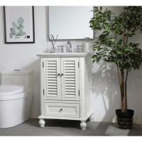 24 Inch Single Bathroom Vanity In Antique White