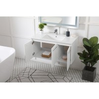 40 Inch Single Bathroom Floating Vanity In White