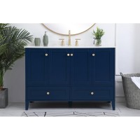 48 Inch Single Bathroom Vanity In Blue