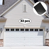 Tolanbbt Magnetic Garage Door Windows Hardware Faux Pvc Fake Decorative Window Decals Kits For 2 Car Metallic Garage Panels 32Pc