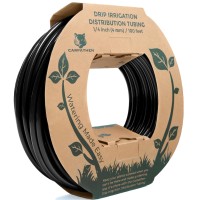 Carpathen 14 Drip Irrigation Tubing 100 Ft Black Drip Irrigation Hose Perfect For Diy Garden Irrigation System Hydroponics