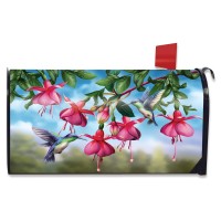 Briarwood Lane Hummingbird And Roses Spring Magnetic Mailbox Cover Standard