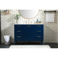 48 Inch Bathroom Vanity In Blue