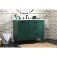 42 Inch Bathroom Vanity In Green