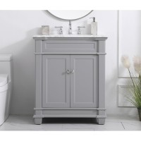 30 Inch Single Bathroom Vanity Set In Grey