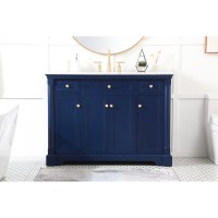 48 Inch Single Bathroom Vanity In Blue