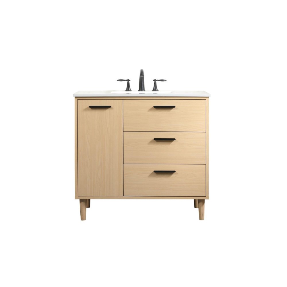 36 Inch Bathroom Vanity In Maple