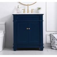 30 Inch Single Bathroom Vanity Set In Blue