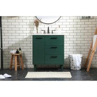 30 Inch Bathroom Vanity In Green