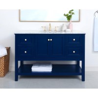 48 Inch Single Bathroom Vanity In Blue