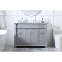 48 Inch Single Bathroom Vanity Set In Grey