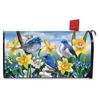 Briarwood Lane Bluebirds And Daffodils Spring Mailbox Cover