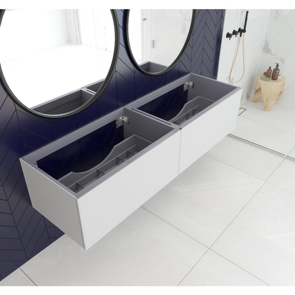 Vitri 72 - Cloud White Double Sink Cabinet