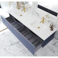 Vitri 72 - Nautical Blue Double Sink Cabinet