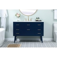 48 Inch Bathroom Vanity In Blue