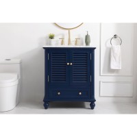 30 Inch Single Bathroom Vanity In Blue