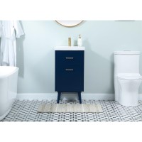 18 Inch Bathroom Vanity In Blue
