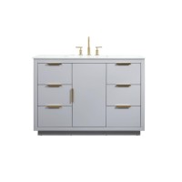 48 Inch Single Bathroom Vanity In Grey