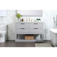 48 Inch Single Bathroom Vanity In Grey