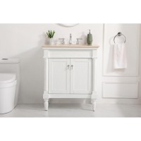 30 Inch Single Bathroom Vanity In Antique White