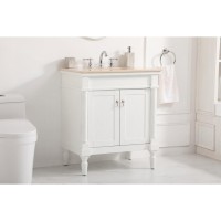 30 Inch Single Bathroom Vanity In Antique White