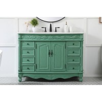 48 Inch Single Bathroom Vanity In Vintage Mint