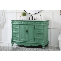 48 Inch Single Bathroom Vanity In Vintage Mint