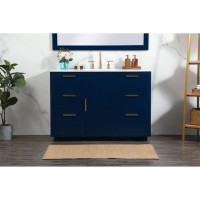 48 Inch Single Bathroom Vanity In Blue