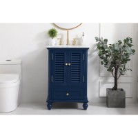 24 Inch Single Bathroom Vanity In Blue