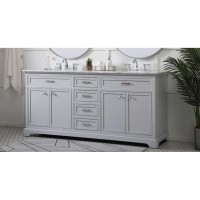 72 Inch Double Bathroom Vanity In Grey