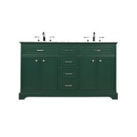 60 Inch Single Bathroom Vanity In Green