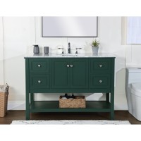 48 Inch Single Bathroom Vanity In Green