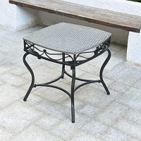 Valencia Resin Wicker Steel Side Grey