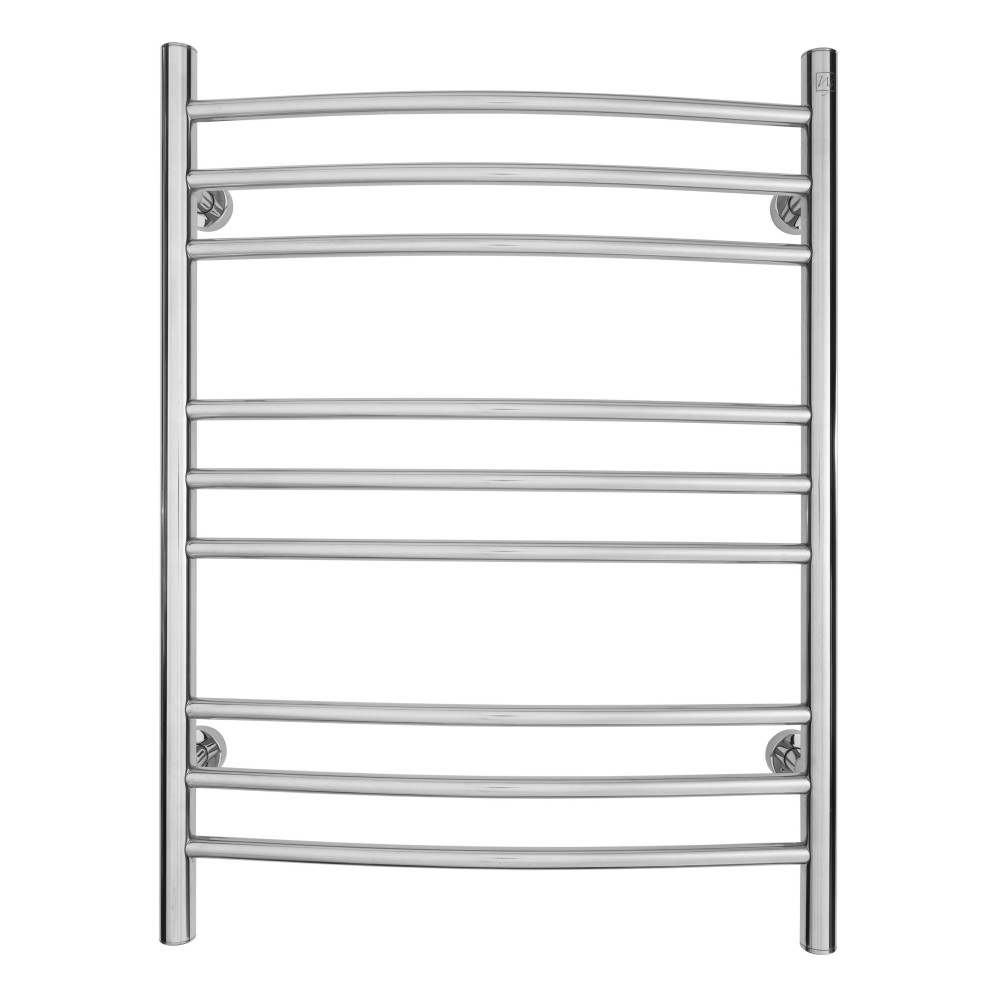 Riviera Towel Warmer, Polished, Dual Connection, 9 Bars