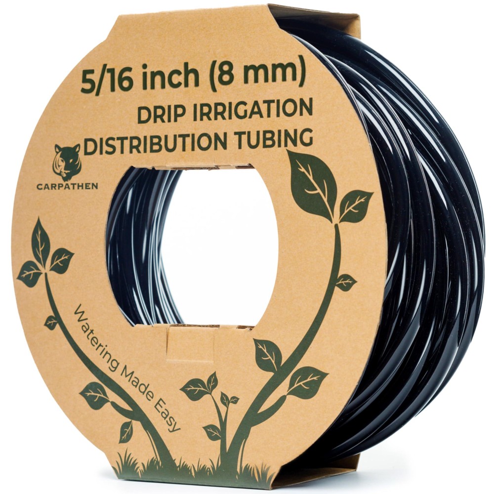 Carpathen 516 Drip Irrigation Tubing Mainline 42 Od X 30 Id 100 Ft Black Pvc Water Line