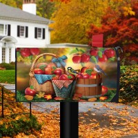 Briarwood Lane Harvest Apple Basket Fall Magnetic Mailbox Cover Bluebirds Picnic Standard