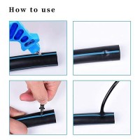 2-In-1 Drip Irrigation Tubing Hole Punch & Fitting Insertion Tool Kit For Easier 1/4