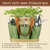 Yaungel Garden Tools Set  Gardening Tools Heavy Duty Stainless Steel Garden Supplies Hand Tools With Wooden Handle  Storage Tote Bag  Gardening Gifts For Women And Men  For Mom