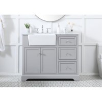 42 Inch Single Bathroom Vanity In Grey