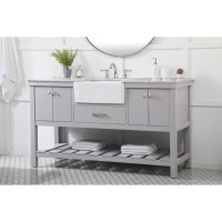 60 Inch Single Bathroom Vanity In Grey
