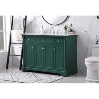 48 Inch Single Bathroom Vanity Set In Green