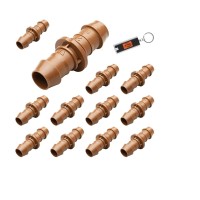 12 Pack Drip Irrigation Fittings 12 Drip Line Rain Bird Xffcoup 17Mm Drip Line Connectors 12 Inch Drip Irrigation Tubing