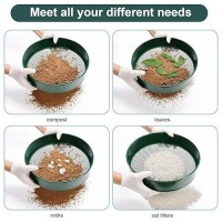 Soil Sieve Garden Riddle Sieve 12 Diameter Fine Mesh Soil Sieve Potting Sieve With 4 Interchangeable Filter Mesh Sizes 3 6 9