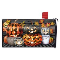 Briarwood Lane Patterned Jack O Lanterns Halloween Large Mailbox Cover Checkered Oversized