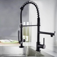 Kitchen Faucet with Pull Down Sprayer oneHole gooseneck Kitchen Sink Faucet 2 HandleD0102H5QUgT